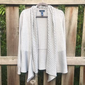 Karen Scott Open Front Crochet Cardigan